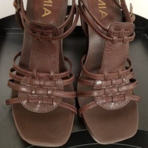 Leather High Heel Sandals by MIA- 2 for $10